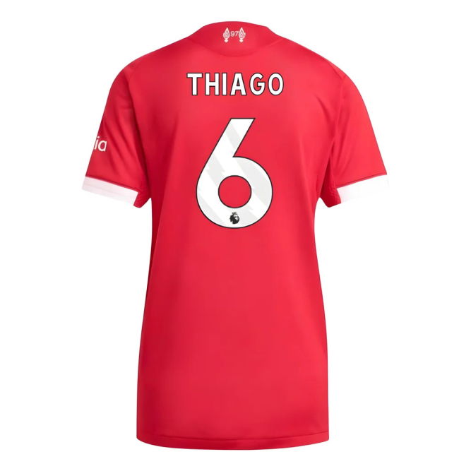 2025-2026 Liverpool Authentic Home Shirt (Womens) (Thiago 6)