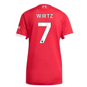 2025-2026 Liverpool Authentic Home Shirt (Womens) (Wirtz 7)