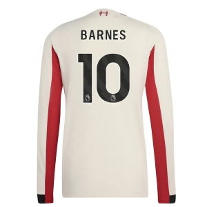 2025-2026 Liverpool Authentic Long Sleeve Away Shirt (Barnes 10)