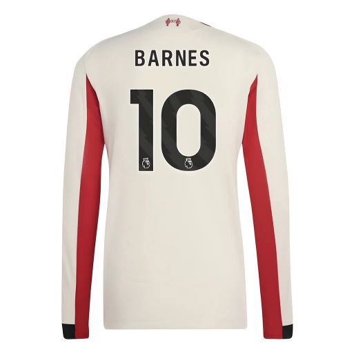 2025-2026 Liverpool Authentic Long Sleeve Away Shirt (Barnes 10)