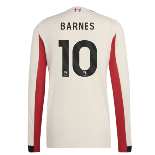 2025-2026 Liverpool Authentic Long Sleeve Away Shirt (Barnes 10)