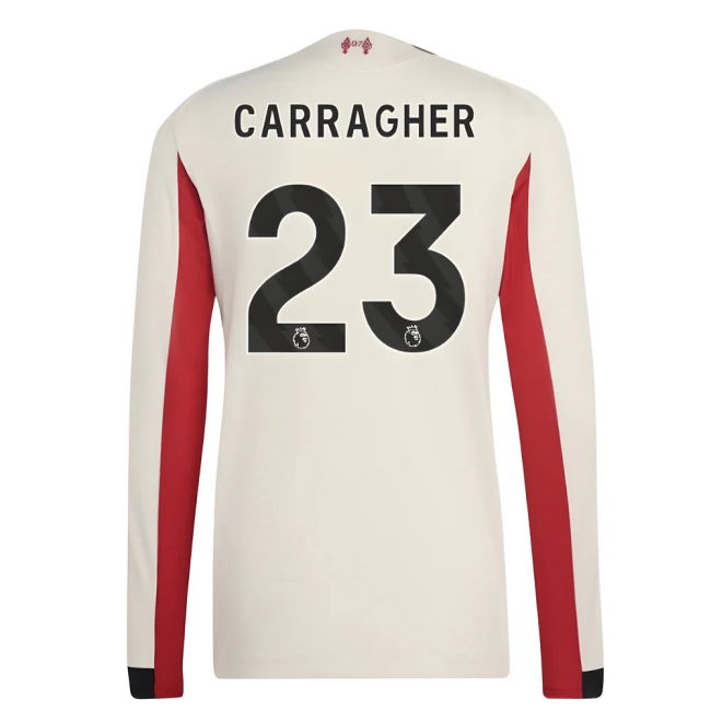 2025-2026 Liverpool Authentic Long Sleeve Away Shirt (Carragher 23)