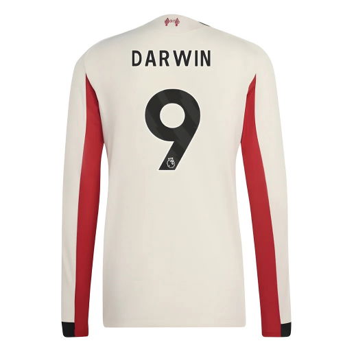 2025-2026 Liverpool Authentic Long Sleeve Away Shirt (Darwin 9)