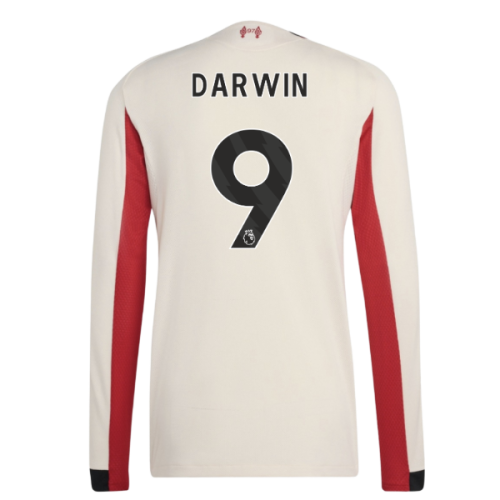 2025-2026 Liverpool Authentic Long Sleeve Away Shirt (Darwin 9)