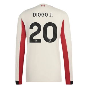 2025-2026 Liverpool Authentic Long Sleeve Away Shirt (Diogo J. 20)