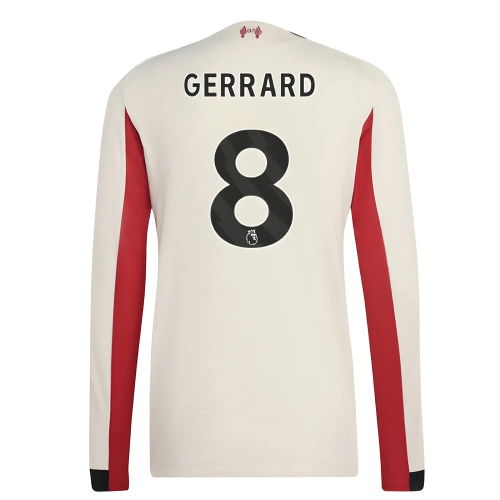 2025-2026 Liverpool Authentic Long Sleeve Away Shirt (Gerrard 8)