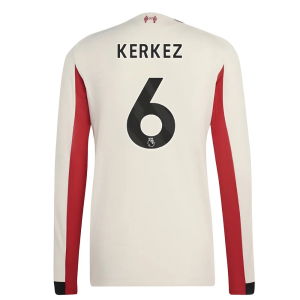 2025-2026 Liverpool Authentic Long Sleeve Away Shirt (Kerkez 6)