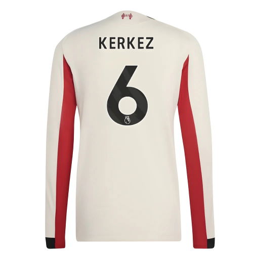 2025-2026 Liverpool Authentic Long Sleeve Away Shirt (Kerkez 6)
