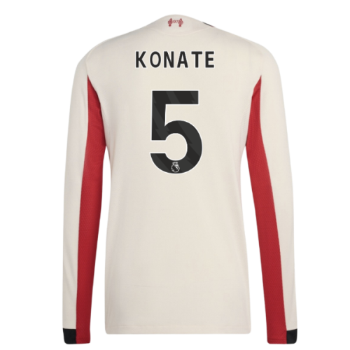 2025-2026 Liverpool Authentic Long Sleeve Away Shirt (Konate 5)