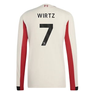 2025-2026 Liverpool Authentic Long Sleeve Away Shirt (Wirtz 7)