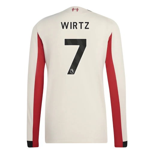 2025-2026 Liverpool Authentic Long Sleeve Away Shirt (Wirtz 7)
