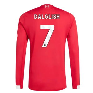 2025-2026 Liverpool Authentic Long Sleeve Home Shirt (Dalglish 7)