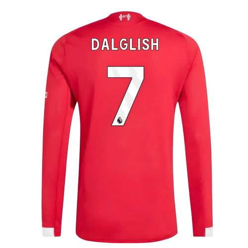 2025-2026 Liverpool Authentic Long Sleeve Home Shirt (Dalglish 7)