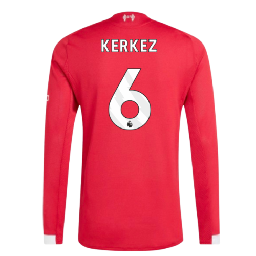 2025-2026 Liverpool Authentic Long Sleeve Home Shirt (Kerkez 6)