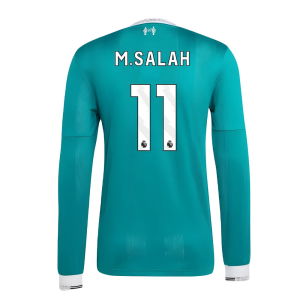 2025-2026 Liverpool Authentic Long Sleeve Third Shirt (M.Salah 11)