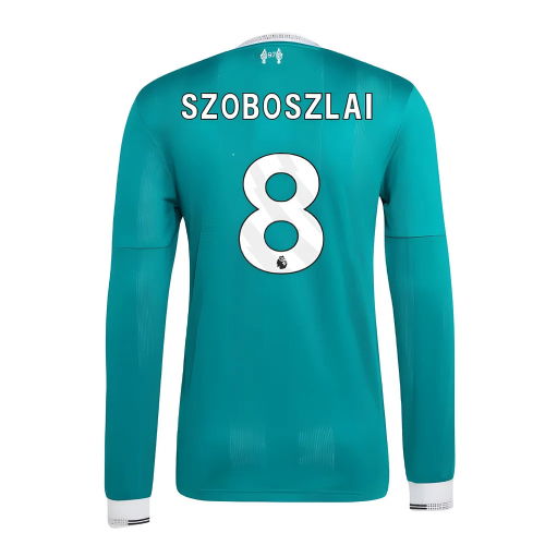 2025-2026 Liverpool Authentic Long Sleeve Third Shirt (Szoboszlai 8)