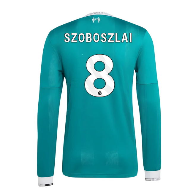 2025-2026 Liverpool Authentic Long Sleeve Third Shirt (Szoboszlai 8)