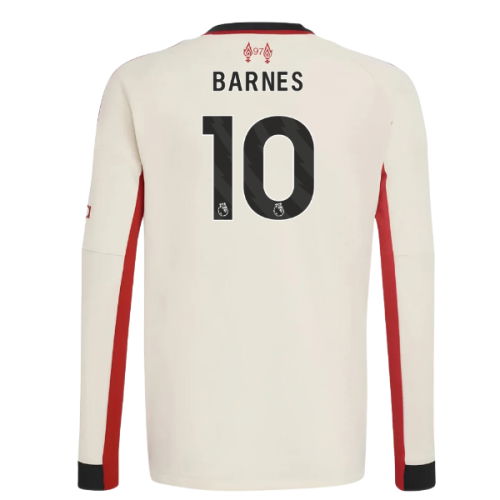 2025-2026 Liverpool Away Long Sleeve Shirt (Kids) (Barnes 10)