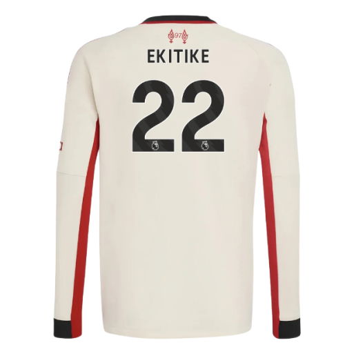 2025-2026 Liverpool Away Long Sleeve Shirt (Kids) (Ekitike 22)