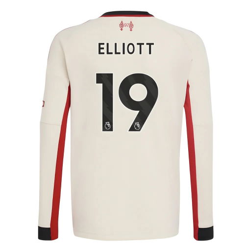 2025-2026 Liverpool Away Long Sleeve Shirt (Kids) (Elliott 19)