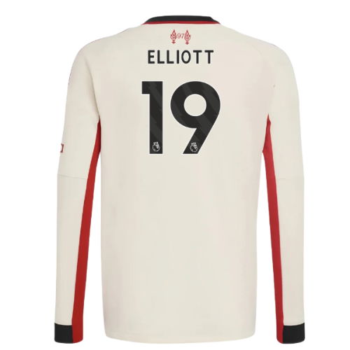 2025-2026 Liverpool Away Long Sleeve Shirt (Kids) (Elliott 19)
