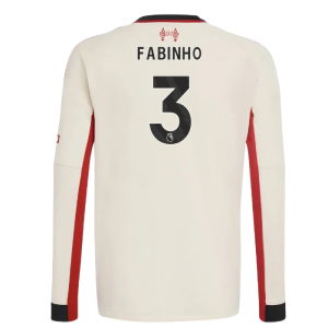 2025-2026 Liverpool Away Long Sleeve Shirt (Kids) (Fabinho 3)