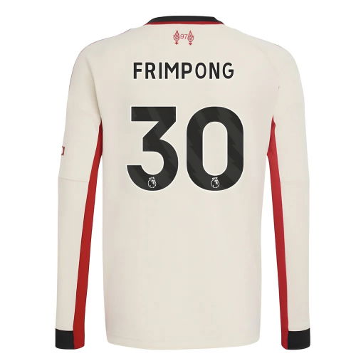 2025-2026 Liverpool Away Long Sleeve Shirt (Kids) (Frimpong 30)