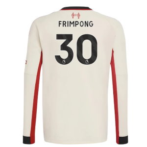 2025-2026 Liverpool Away Long Sleeve Shirt (Kids) (Frimpong 30)