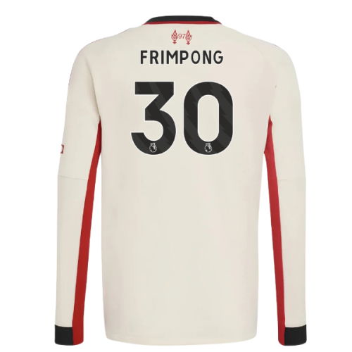 2025-2026 Liverpool Away Long Sleeve Shirt (Kids) (Frimpong 30)