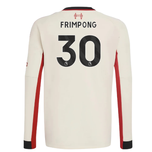 2025-2026 Liverpool Away Long Sleeve Shirt (Kids) (Frimpong 30)
