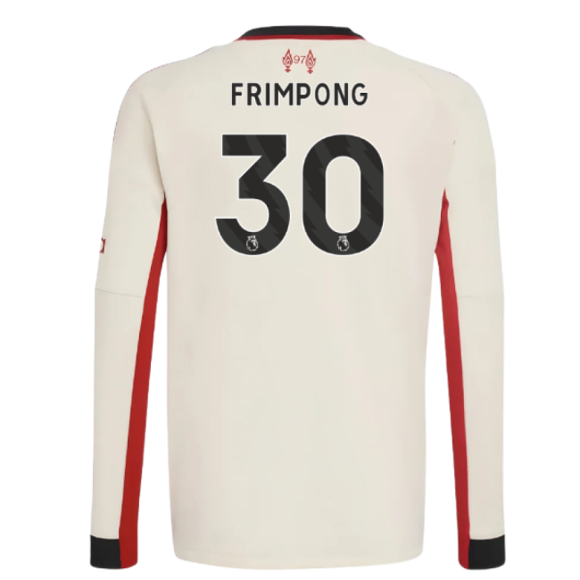 2025-2026 Liverpool Away Long Sleeve Shirt (Kids) (Frimpong 30)