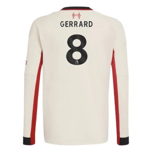 2025-2026 Liverpool Away Long Sleeve Shirt (Kids) (Gerrard 8)