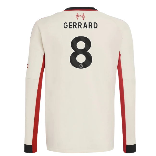2025-2026 Liverpool Away Long Sleeve Shirt (Kids) (Gerrard 8)
