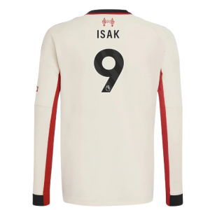2025-2026 Liverpool Away Long Sleeve Shirt (Kids) (Isak 9)