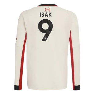 2025-2026 Liverpool Away Long Sleeve Shirt (Kids) (Isak 9)