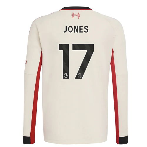 2025-2026 Liverpool Away Long Sleeve Shirt (Kids) (Jones 17)