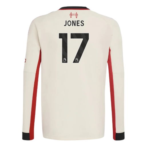 2025-2026 Liverpool Away Long Sleeve Shirt (Kids) (Jones 17)