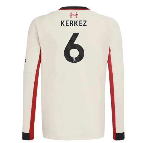 2025-2026 Liverpool Away Long Sleeve Shirt (Kids) (Kerkez 6)