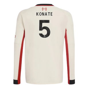 2025-2026 Liverpool Away Long Sleeve Shirt (Kids) (Konate 5)