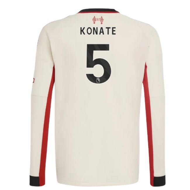 2025-2026 Liverpool Away Long Sleeve Shirt (Kids) (Konate 5)