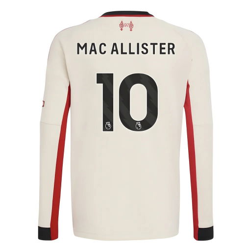 2025-2026 Liverpool Away Long Sleeve Shirt (Kids) (Mac Allister 10)