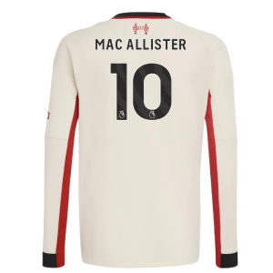 2025-2026 Liverpool Away Long Sleeve Shirt (Kids) (Mac Allister 10)