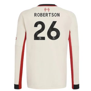 2025-2026 Liverpool Away Long Sleeve Shirt (Kids) (Robertson 26)