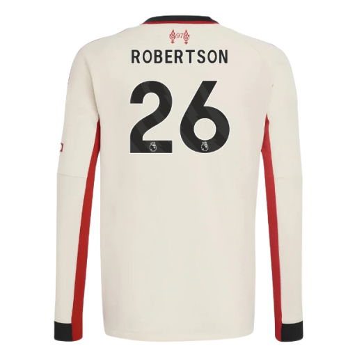 2025-2026 Liverpool Away Long Sleeve Shirt (Kids) (Robertson 26)