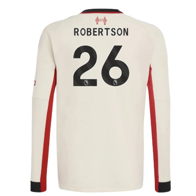 2025-2026 Liverpool Away Long Sleeve Shirt (Kids) (Robertson 26)