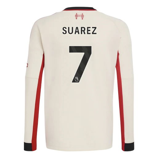 2025-2026 Liverpool Away Long Sleeve Shirt (Kids) (Suarez 7)