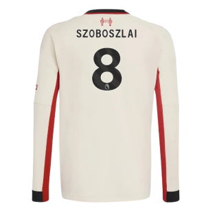2025-2026 Liverpool Away Long Sleeve Shirt (Kids) (Szoboszlai 8)