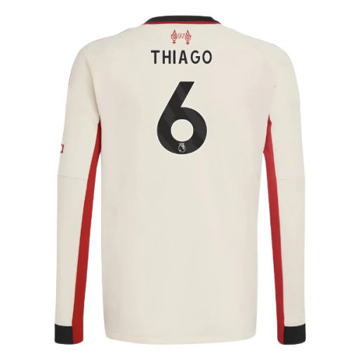2025-2026 Liverpool Away Long Sleeve Shirt (Kids) (Thiago 6)