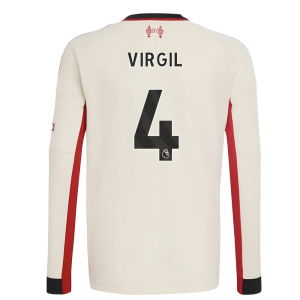 2025-2026 Liverpool Away Long Sleeve Shirt (Kids) (Virgil 4)