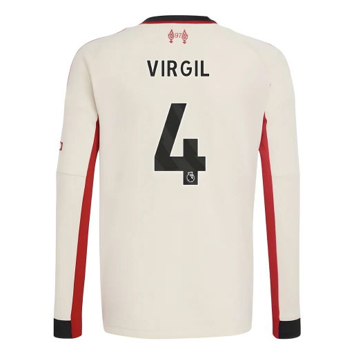 2025-2026 Liverpool Away Long Sleeve Shirt (Kids) (Virgil 4)